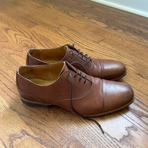 Wolf & Shepherd Brown Leather Men's Dress Shoes Size 9